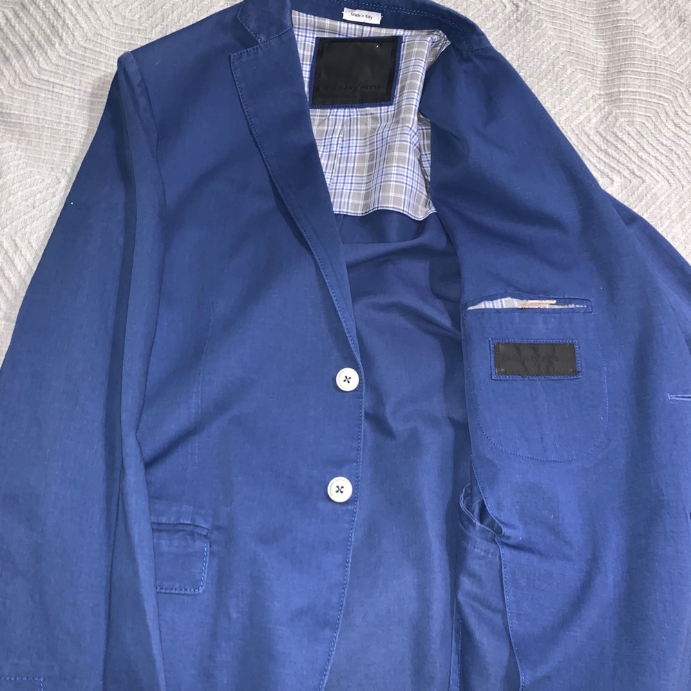 Zachary Prell 42r large men’s Blue blazer NWO